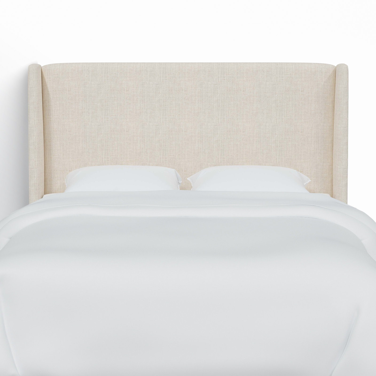 Bellfield Upholstered Headboard, Full, Classic Talc Linen