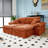 81" Sectional Sofa - Oversized Corduroy Cloud Couch with Movable Ottoman-401724901