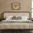 Boho Curved Rattan Headboard King Bed-812332072
