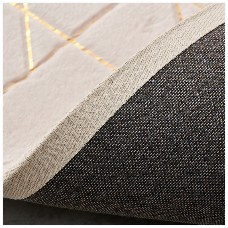 Tapis en fausse fourrure Chinchilla, Rectangle 5 pi x 7 pi
