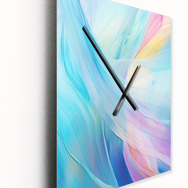 Horloge murale Alejandrina - formes abstraites surdimensionnée, Moyen