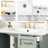 Velora 30" Vanity with Gold Handles – Soft-Close Door + 3 Graduated Drawers, White Ceramic Sink. Solid-Wood Frame, 4" Faucet Deck-551577052