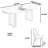 French Cream Style Table and Chair Combination-124368340-124368337