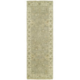 Maynard Hand Knotted Wool Oriental Area Rug in Vintage Gray