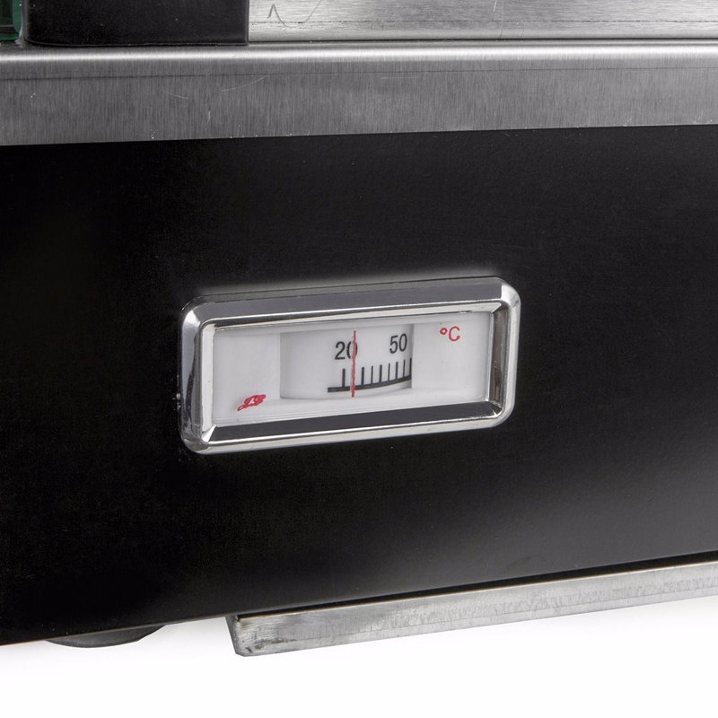 Barton Black Steel 27" Countertop Buffet Food Warmer Display Case