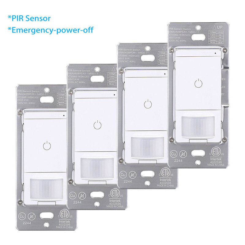 PIR Motion Sensor Switch, One Way,  Adjustable Time and Sensitivity