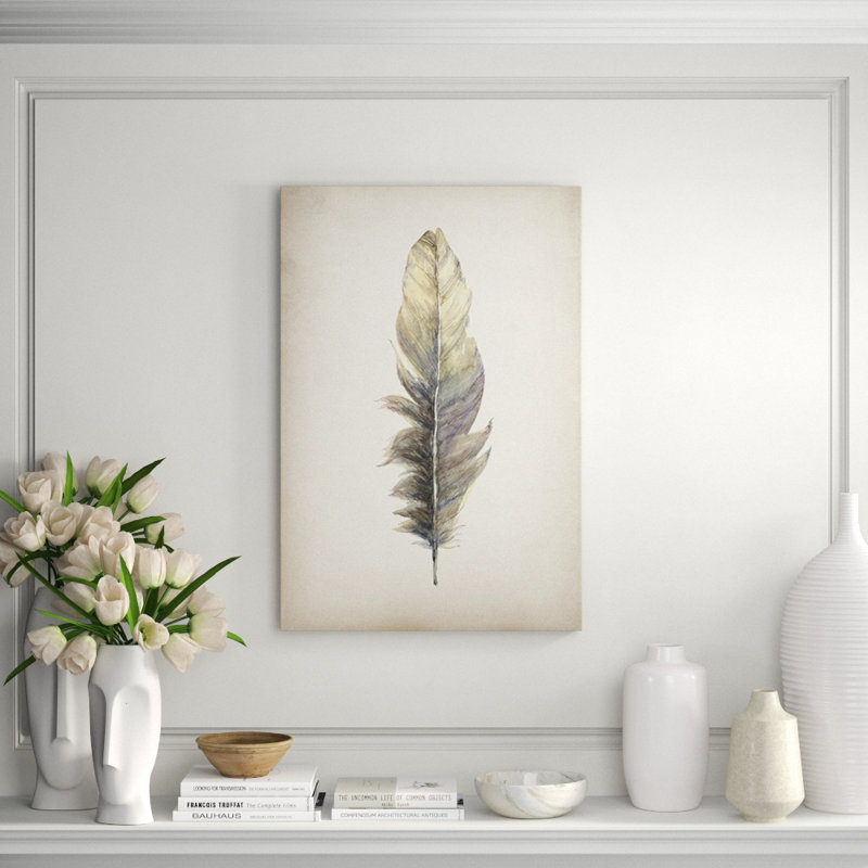 Gilded Feathers II (Gilded Gold) Print by Barclay Butera, Gilded Gold, 67" H x 40" W