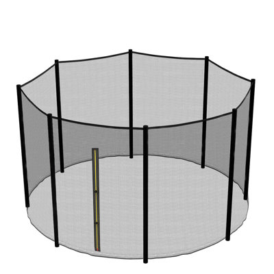 Freeport Park Encinal Replacement Trampoline Safety Net Enclosure Surround Netting 12FT - 8 Pole