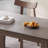 Gray + Nut-brown Rectangular Sintered Stone + Solid Wood Dining Table-2065431495