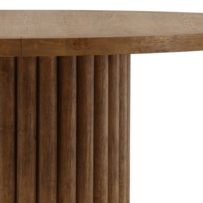 Henley Round Dining Table Dark Brown