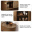 Buffet en bois Jamyia avec 2 portes et tablettes réglables -611288074-611288076