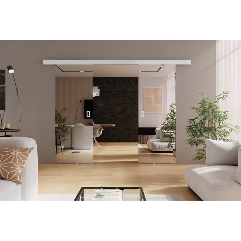 DOOR MIRROR 2, White, 154cm x 205cm