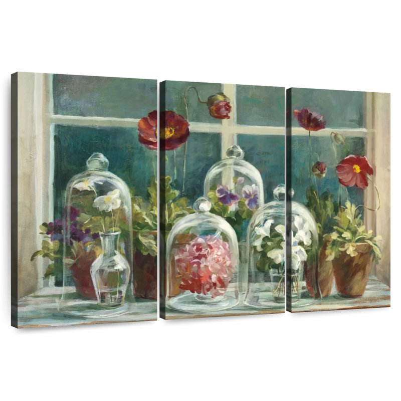 Harnek Fall Poppies Windowsill, 24" H x 38" W