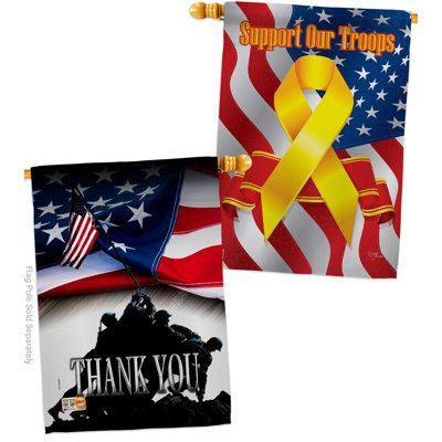 Decorative House Decoration Yard Banner 2-Sided Polyester/Polyester Blend 40 x 28 in. House Flag