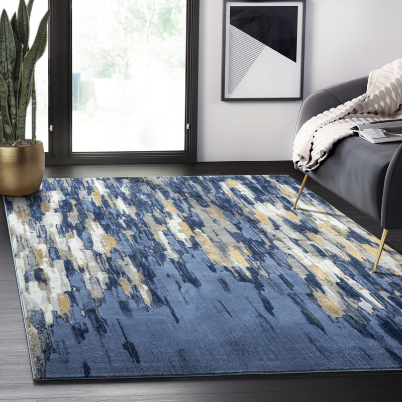 Abstract Indoor Rug, Rectangle 5'3" x 7'6"