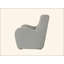 Chaise d'appoint pivotante en tissu