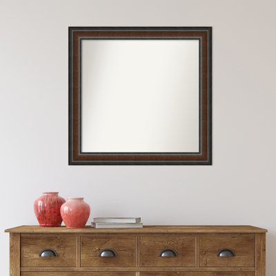 Halcott Solid Wood Frame Rectangle Mirror