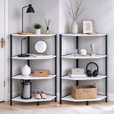 Kempst 31'' Tall Corner Bookcase Set