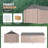 12 Ft. W X 20 Ft. D Outdoor Metal Storage Shed