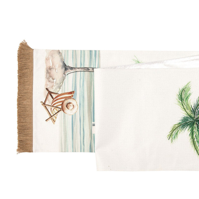 Velia Zaid Is Better At The Beach Embroidered Table Runner