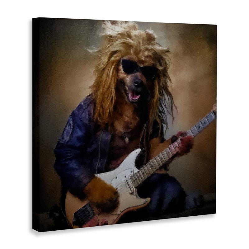 Musicien Canine Clark, conception de Sean Parnell, H 24 po x l 24 po