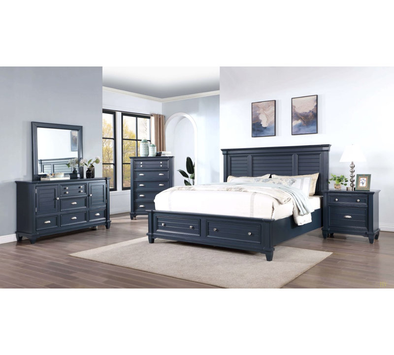 Table de chevet style transitionnel 1pc Nickel