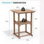 Table de patio carrée Pennington Cedartown-126133266