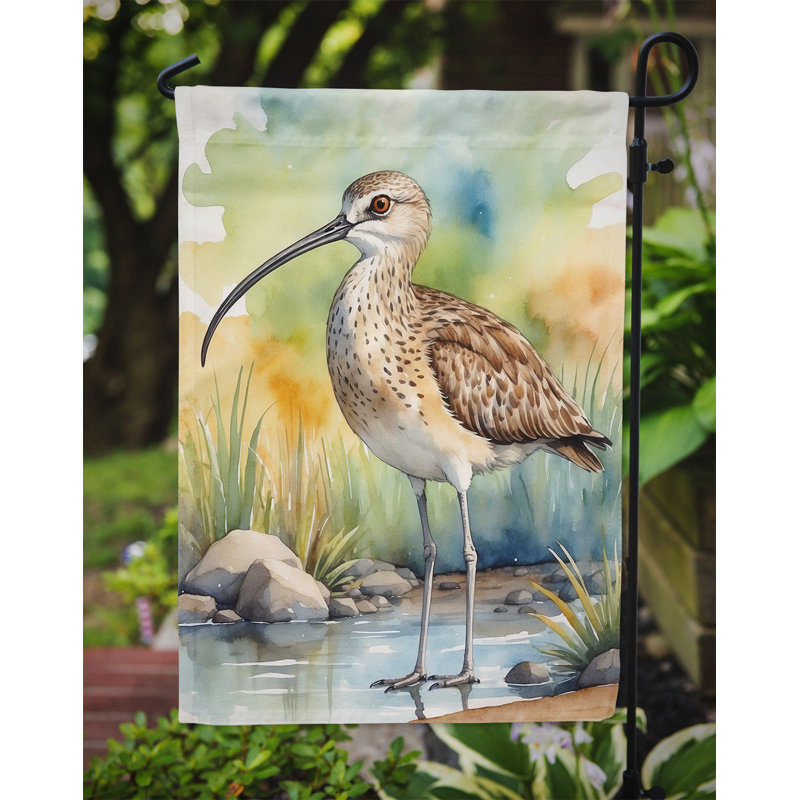 Drapeau de jardin Surfbird Bird, Courlis à long bec