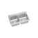Celebrity 43" L x 22" W Double Basin Drop-in Kitchen Sink