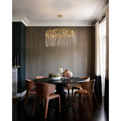 Lustre rond en verre 16 lumières Eclectic