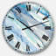 Azral Blue Silver Spring II - horloge murale moderne-36850761