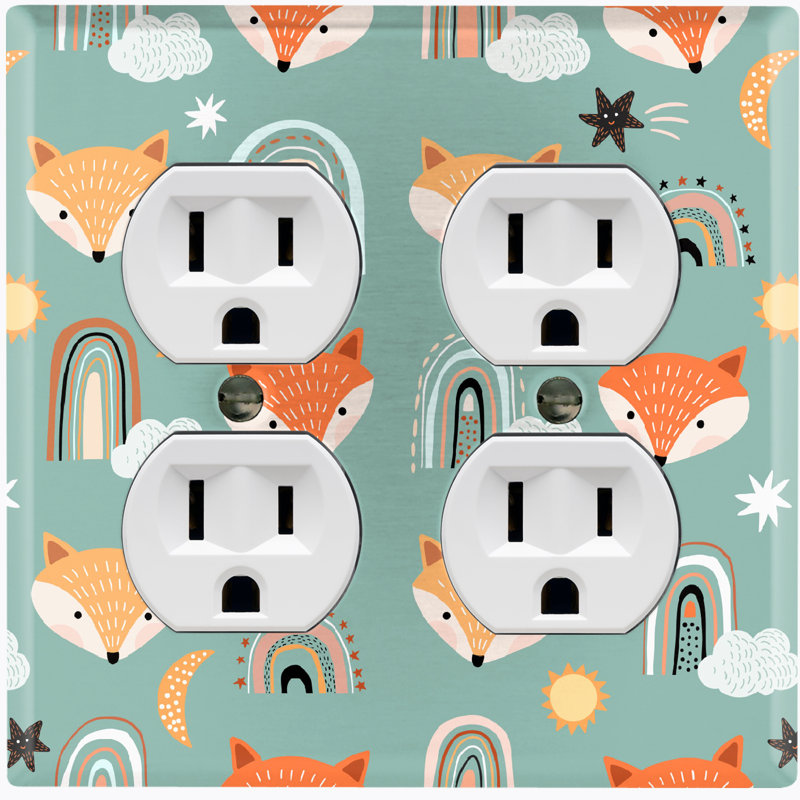 Plaque murale standard mignonne Fox
