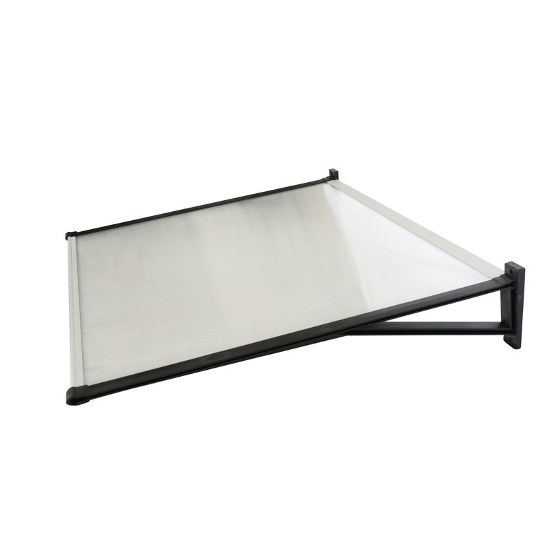 DVP 47.24'' W x 11.22'' D Polycarbonate Cover Retractable Door / Window Awning, Clear