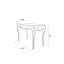 48" Linen Console Table