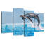 Deux dauphins bondissant-108905065