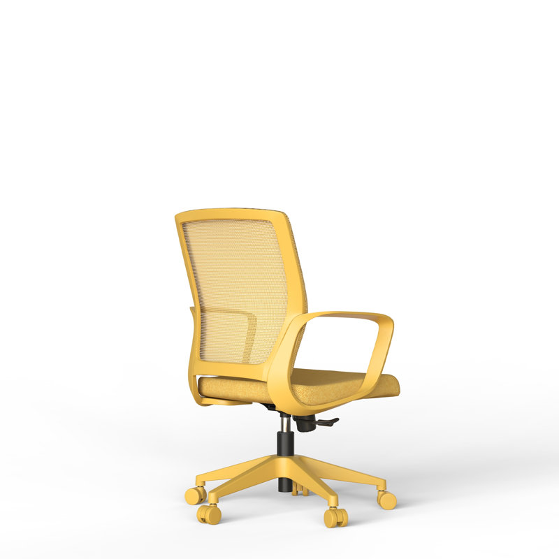 Chaise de bureau colorée, supportant 159 kg, idéale pour le télétravail ou le travail à domicile, avec dossier en maille.