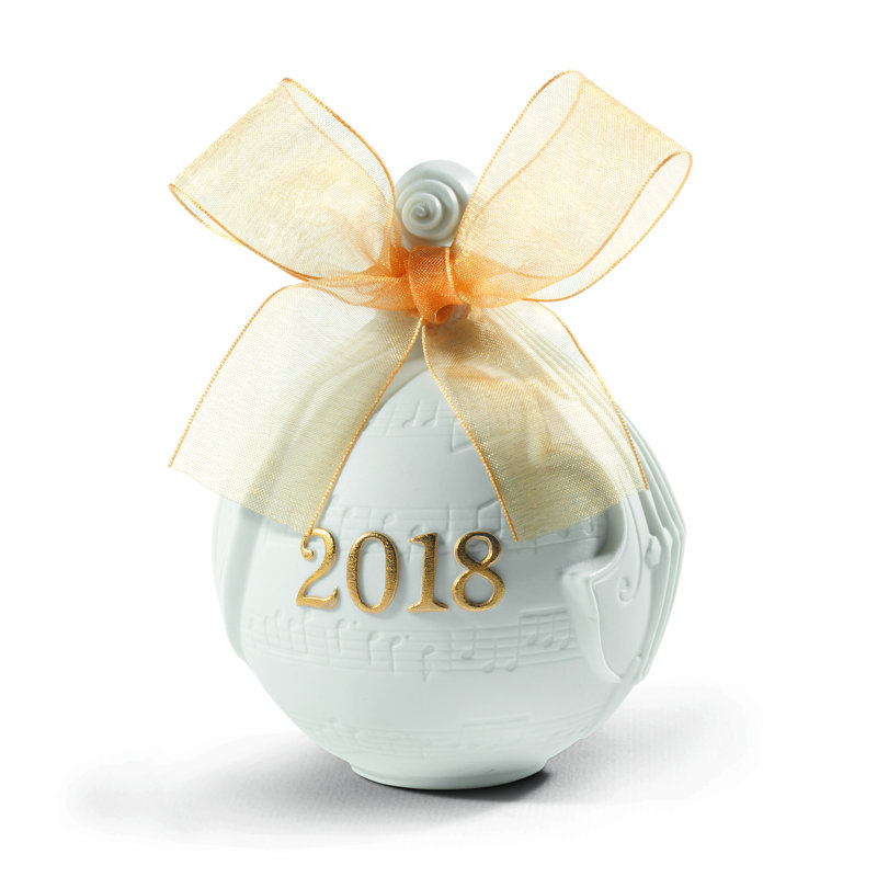 Figurine de boule de Noël, Doré