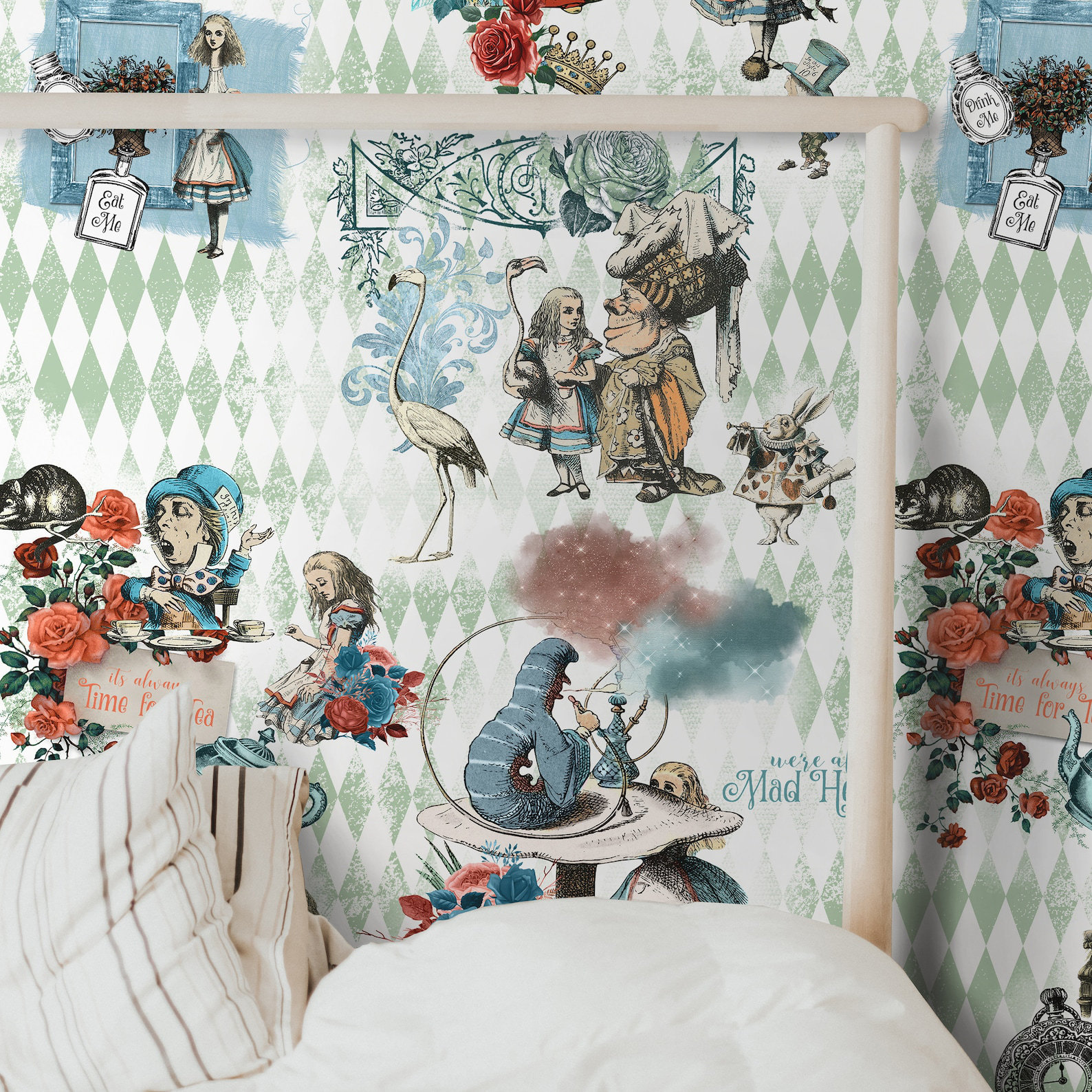 WALLPAPERS4BEGINNERS Alice In Wonderland Wallpaper Wayfair.ie