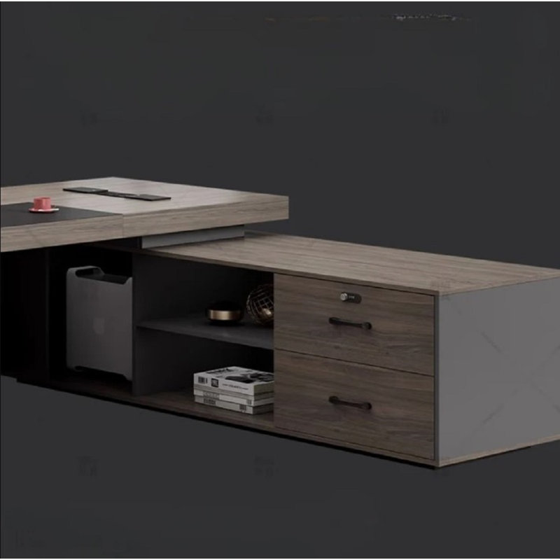 Nanon L-Shaped Executive Desk, 75cm H x 200cm W x 80cm D