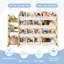 Organisateur de rangement de jouets - Organisateurs de jouets et rangement avec bibliothèque, étagère de rangement pour jouets avec 4 tablettes et 16 bacs de rangement, bibliothèque pour enfants et rangement pour jouets pour chambre d'enfant, salle de jeux, chambre de bébé-131640549-133454967