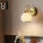 Modern Gold Rechargeable Armed Sconce With Remote & Bulb