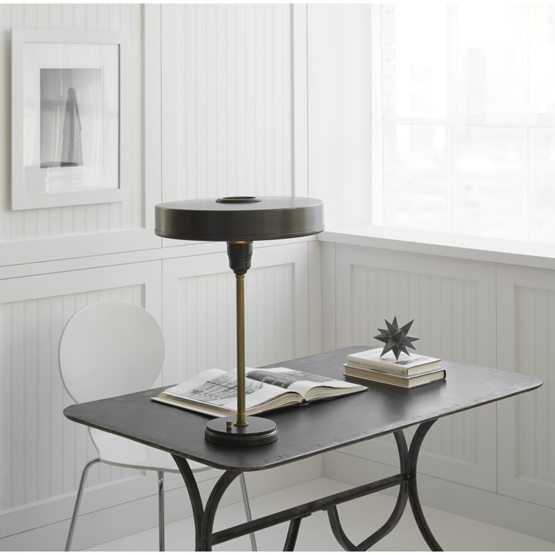 Thomas O'Brien Carlo Table Lamp, Bronze, Bronze/Antique Brass