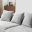 Canapé moderne et simple en flanelle incurvée-939877357