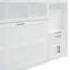 Lit escamotable simple avec placard, tiroirs et bureau