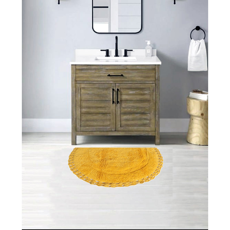 Tapis pour salle de bain Sasuke, Jaune