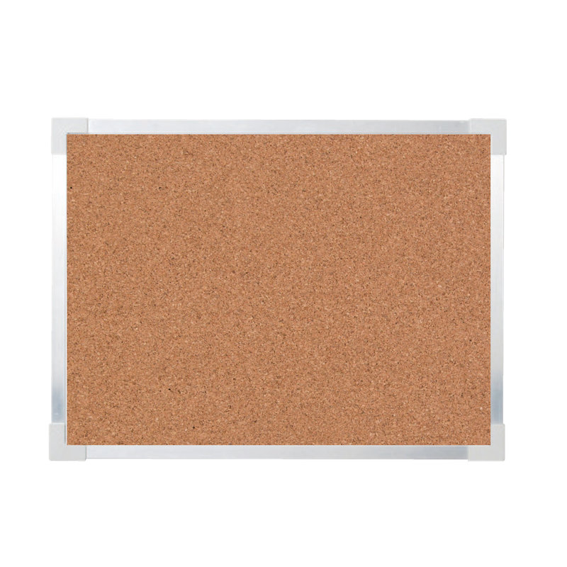 Large Natural Cork Bulletin Board with Aluminum Frame