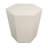 24-Inch Outdoor Side Table, Hexagon Magnesium Oxide Coffee Table for Outdoor Patio, Gardens, Backyards, Farmhouses, Living Rooms, Cream-348927501