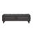 Bed Bench with Storage Grey Fabric