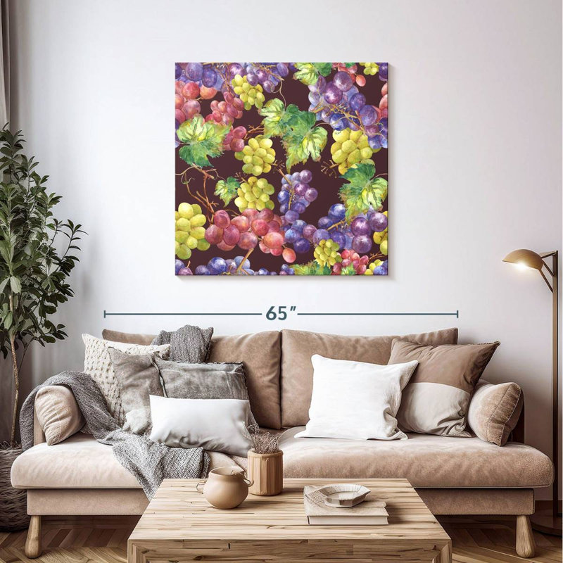 Yarlin Grapes, 39" H x 39" W