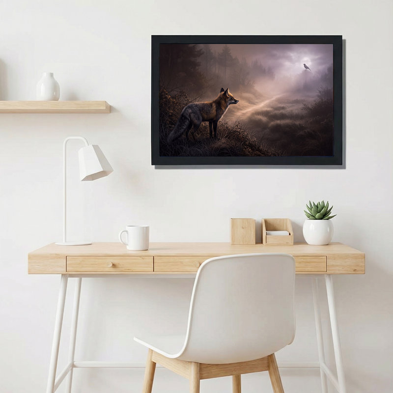 Art mural sur toile, "Red Fox", 24"H x 36"W